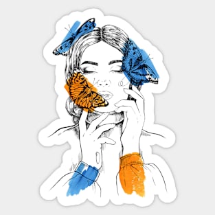 magic butterflies Sticker